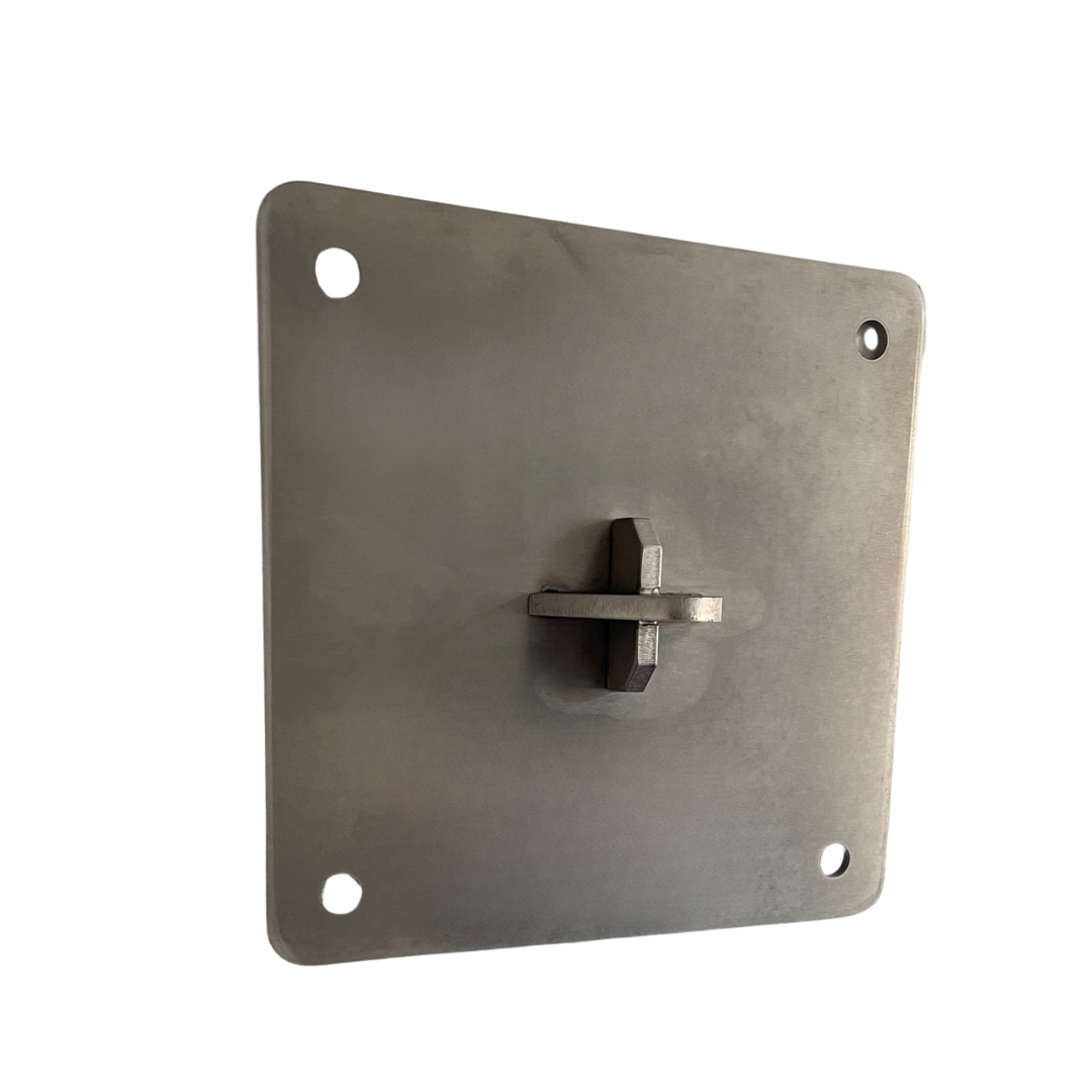 Wandhalterung quadratisch 250x250mm - Edelstahl