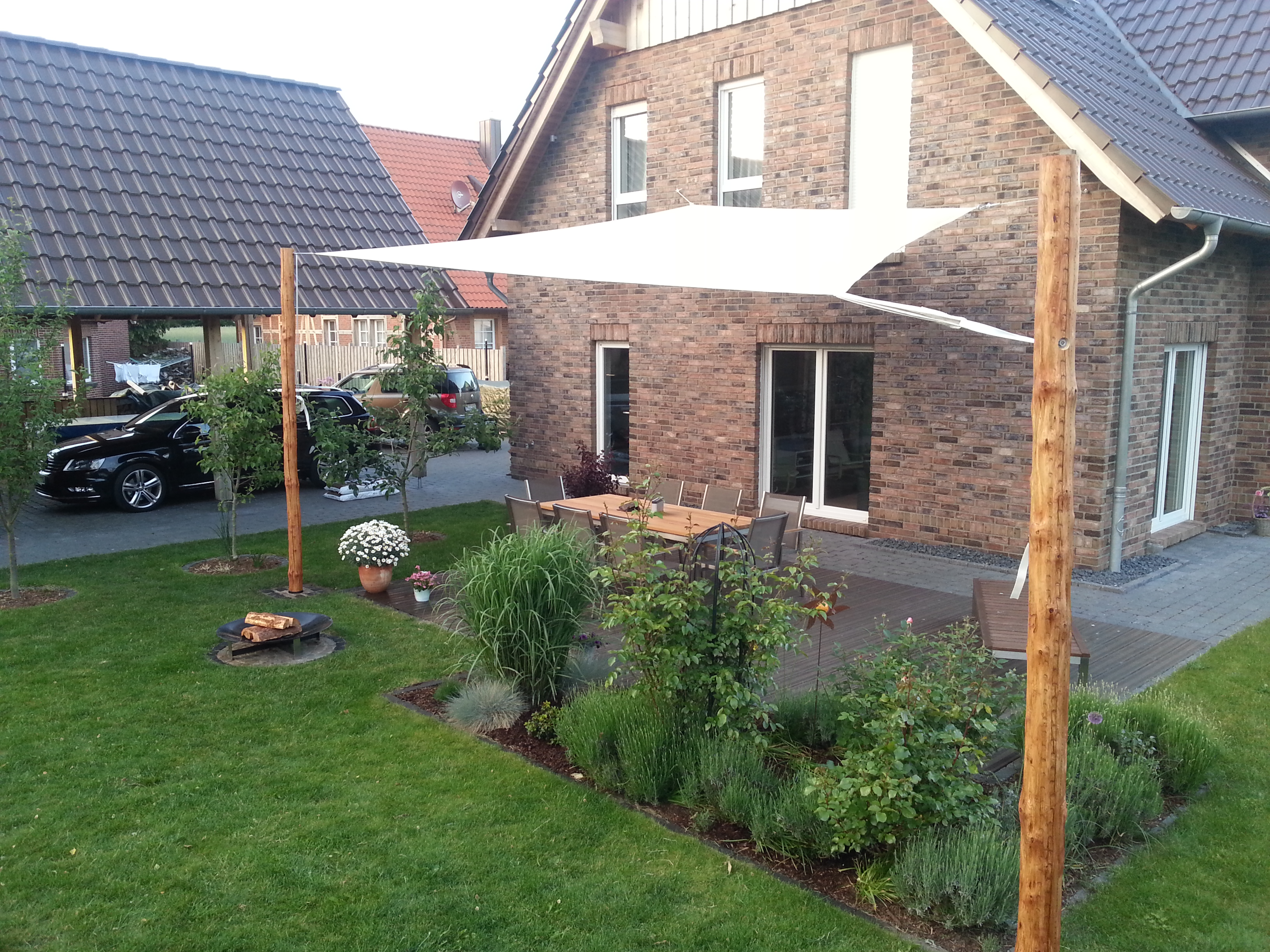 Robinienpfosten - splintfrei & geschliffen für Segel bis 20 m²