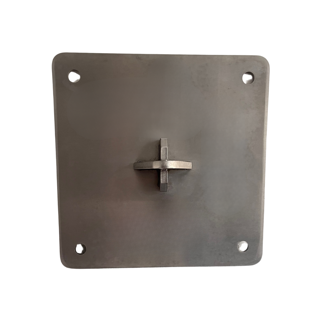 Wandhalterung quadratisch 250x250mm - Edelstahl