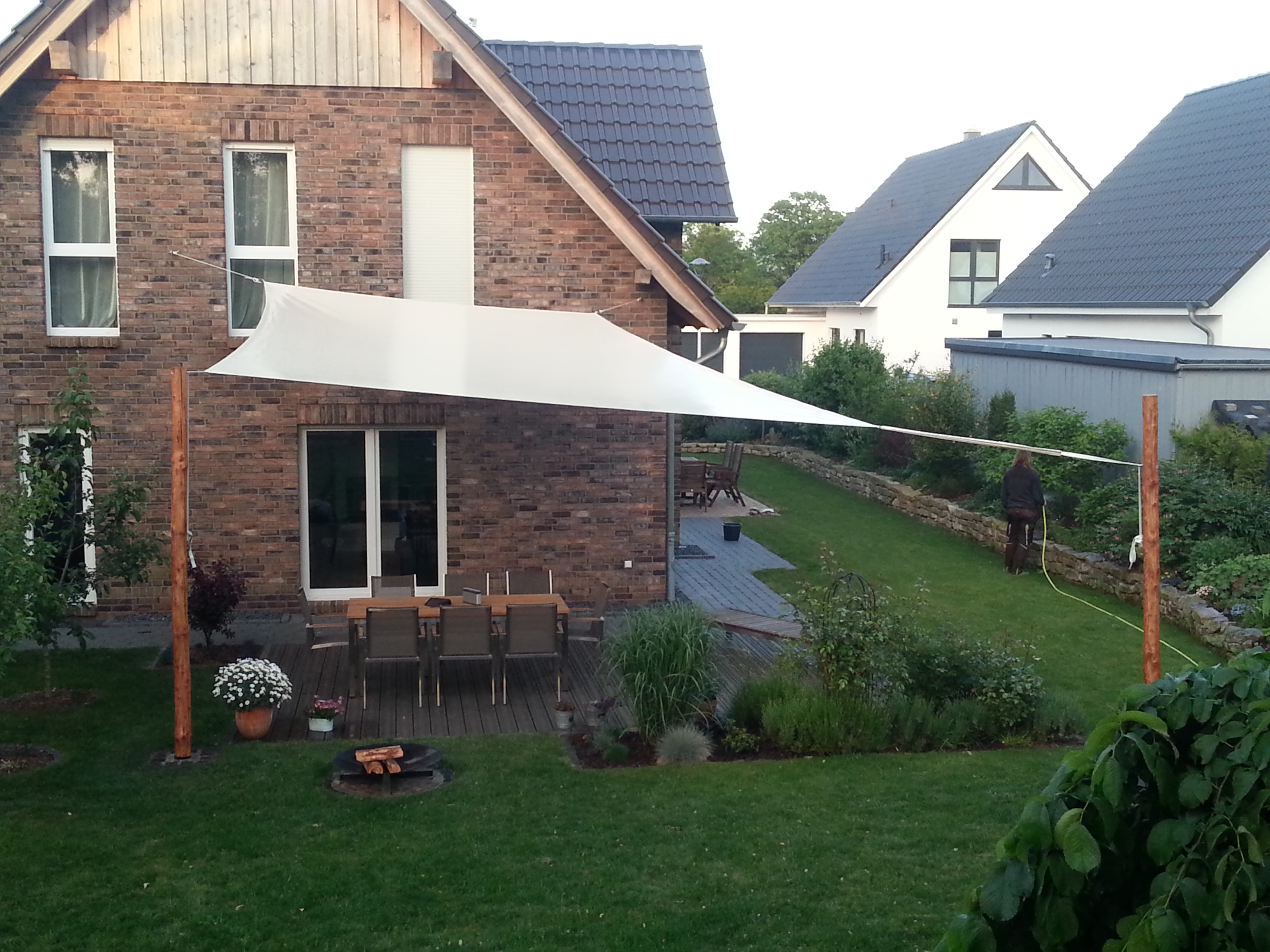 Robinienpfosten - splintfrei & geschliffen für Segel bis 20 m²