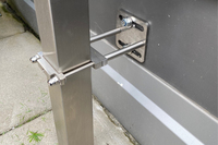 Montagekonsole mit Konterplatte für Pfosten ø 60 mm