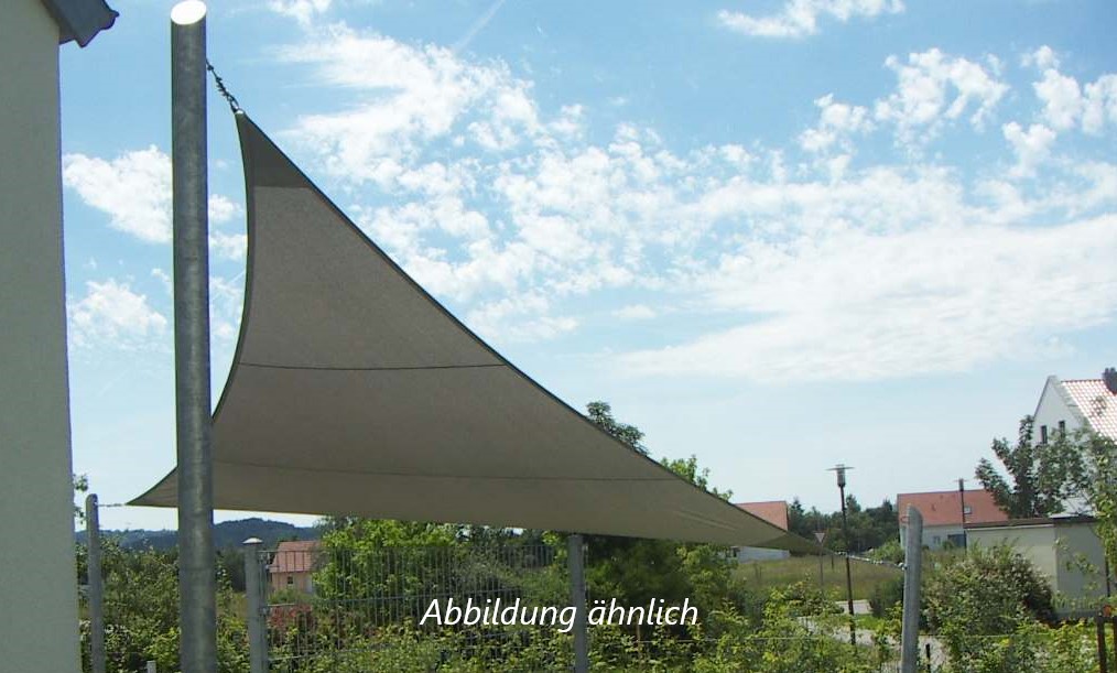 Standard Sonnensegel Dreieck 6,00 m x 6,00 m x 6,00 m aus  Mesh 340