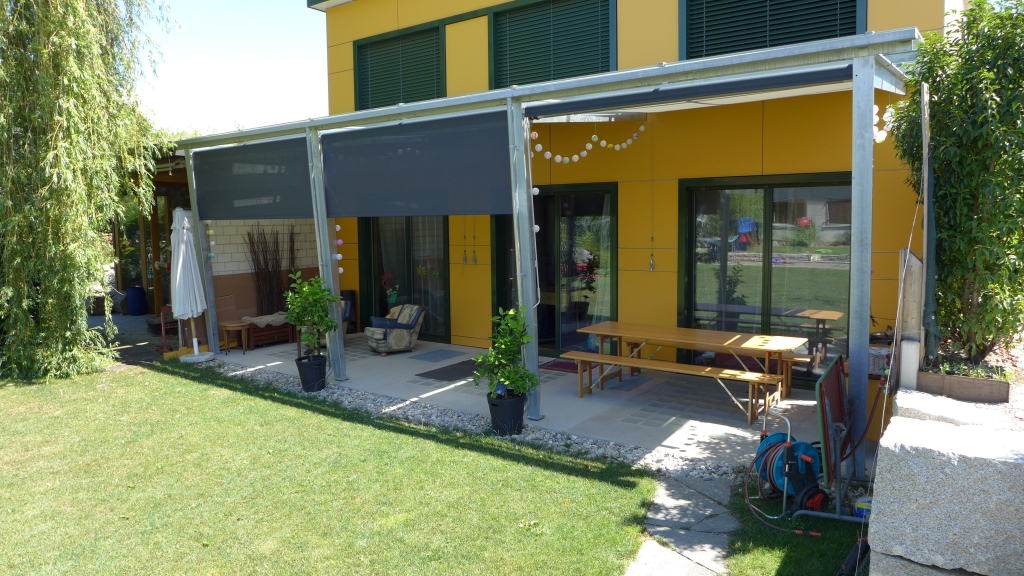 Rollvorhang Terrasse Sonnenschutz/Sichtschutz